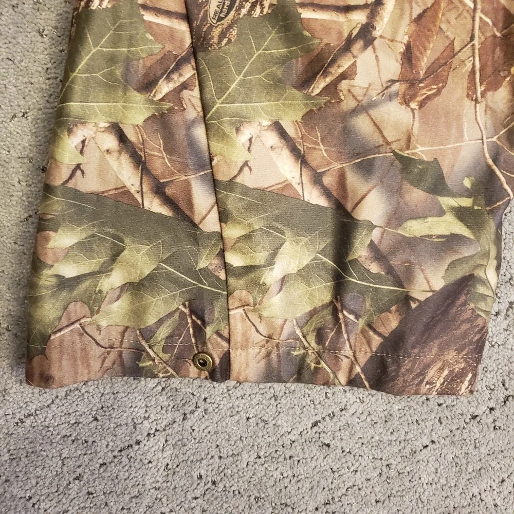 Woolrich Pants Mens XL Camo Cargo Realtree Hardwoods Green Snap Ankles Hunting